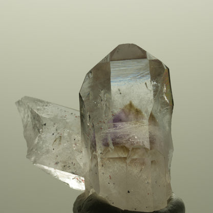 Harlekin Lemurian Phantom Amethyst Gruppe Streep Mine, Goboboseb, Namibia 43*41*24mm #14804