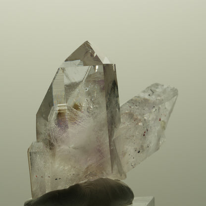 Harlekin Lemurian Phantom Amethyst Gruppe Streep Mine, Goboboseb, Namibia 43*41*24mm #14804