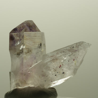 Harlekin Lemurian Phantom Amethyst Gruppe Streep Mine, Goboboseb, Namibia 43*41*24mm #14804