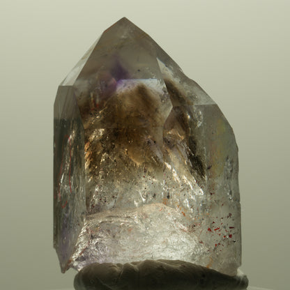 Enhydro Harlekin Lemurian Phantom Amethyst, 2x Blase Streep Mine, Namibia 44*33*26mm #14805
