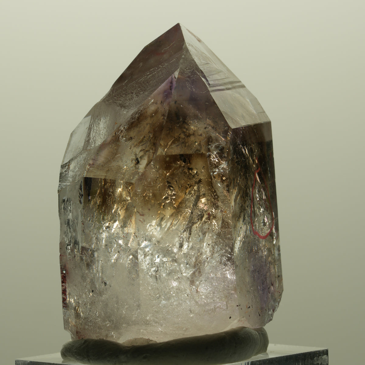 Enhydro Harlekin Lemurian Phantom Amethyst, 2x Blase Streep Mine, Namibia 44*33*26mm #14805