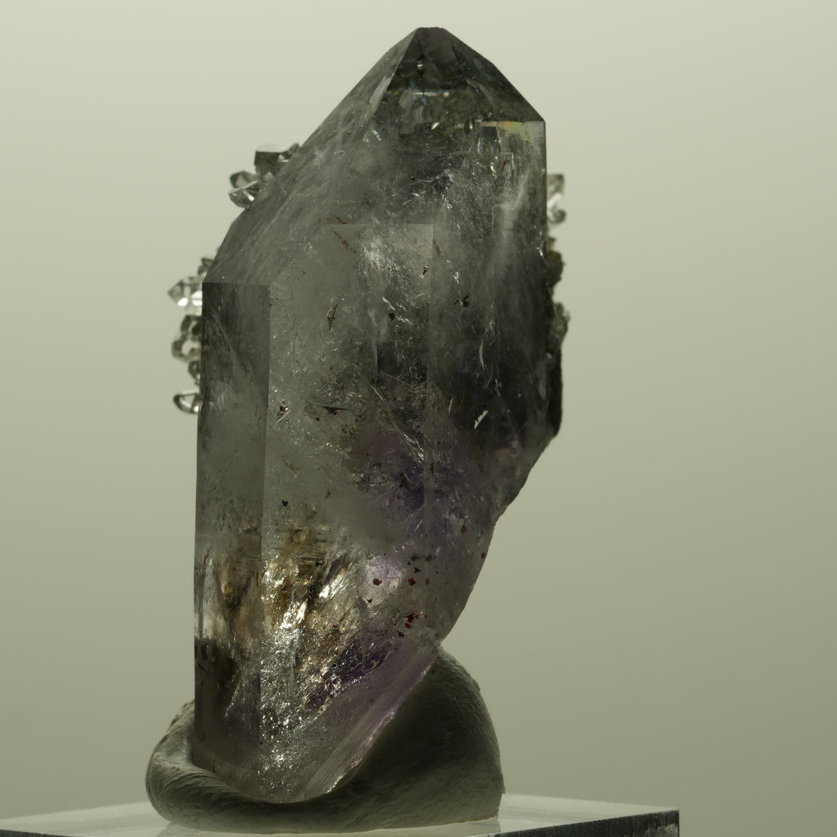 Seltene Harlekin Phantom Amethyst, Starburst Quarz Matrix Streep Mine Namibia 48*31*24mm #14806