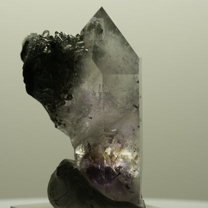 Seltene Harlekin Phantom Amethyst, Starburst Quarz Matrix Streep Mine Namibia 48*31*24mm #14806