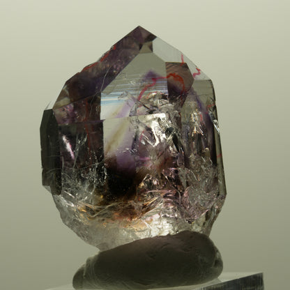 Enhydro Lemurian Phantom Amethyst Spitze, 1x Blase (groß) Streep Mine, Namibia 43*29*27mm #14807