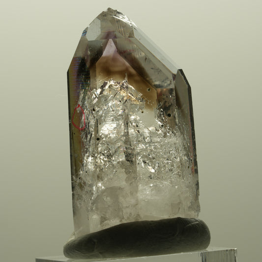 Enhydro Lemurian Phantom Amethyst, Hämatit, 1x Blase Streep Mine, Namibia 44*24*17mm #14808