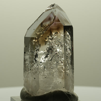 Enhydro Lemurian Phantom Amethyst, Hämatit, 1x Blase Streep Mine, Namibia 44*24*17mm #14808