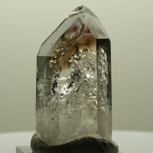 Enhydro Lemurian Phantom Amethyst, Hämatit, 1x Blase Streep Mine, Namibia 44*24*17mm #14808