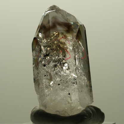 Enhydro Lemurian Phantom Amethyst, Hämatit, 1x Blase Streep Mine, Namibia 44*24*17mm #14808