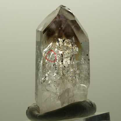 Enhydro Lemurian Phantom Amethyst, Hämatit, 1x Blase Streep Mine, Namibia 44*24*17mm #14808
