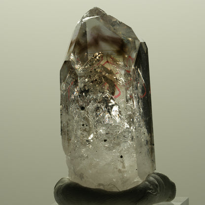 Enhydro Lemurian Phantom Amethyst, Hämatit, 1x Blase Streep Mine, Namibia 44*24*17mm #14808