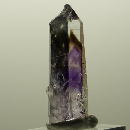 Harlekin Lemurian Skelett Phantom Amethyst Streep Mine, Goboboseb, Namibia 50*17*11mm #14810
