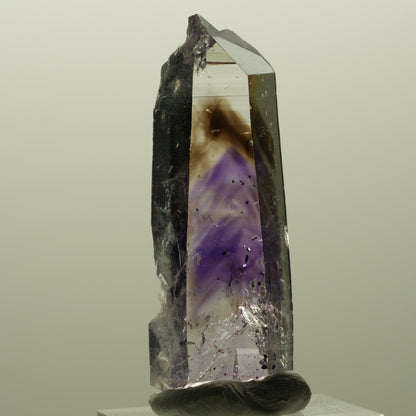 Harlekin Lemurian Skelett Phantom Amethyst Streep Mine, Goboboseb, Namibia 50*17*11mm #14810