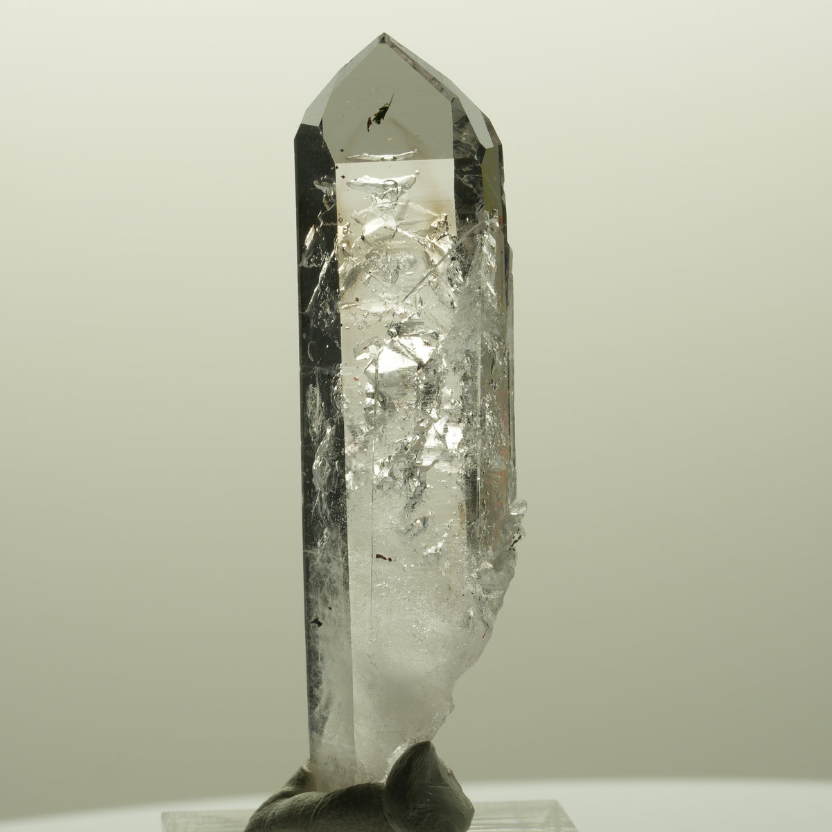 Harlekin Lemurian Skelett Phantom Amethyst Streep Mine, Goboboseb, Namibia 59*16*10mm #14811