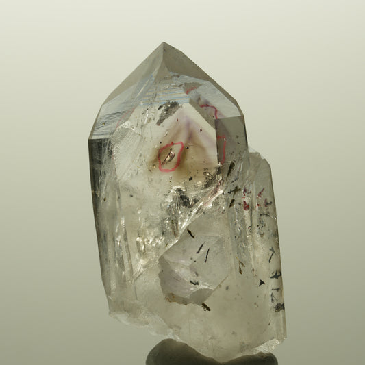 Enhydro Harlekin Lemurian Phantom Amethyst, 1x Blase Streep Mine, Namibia 53*29*24mm #14813