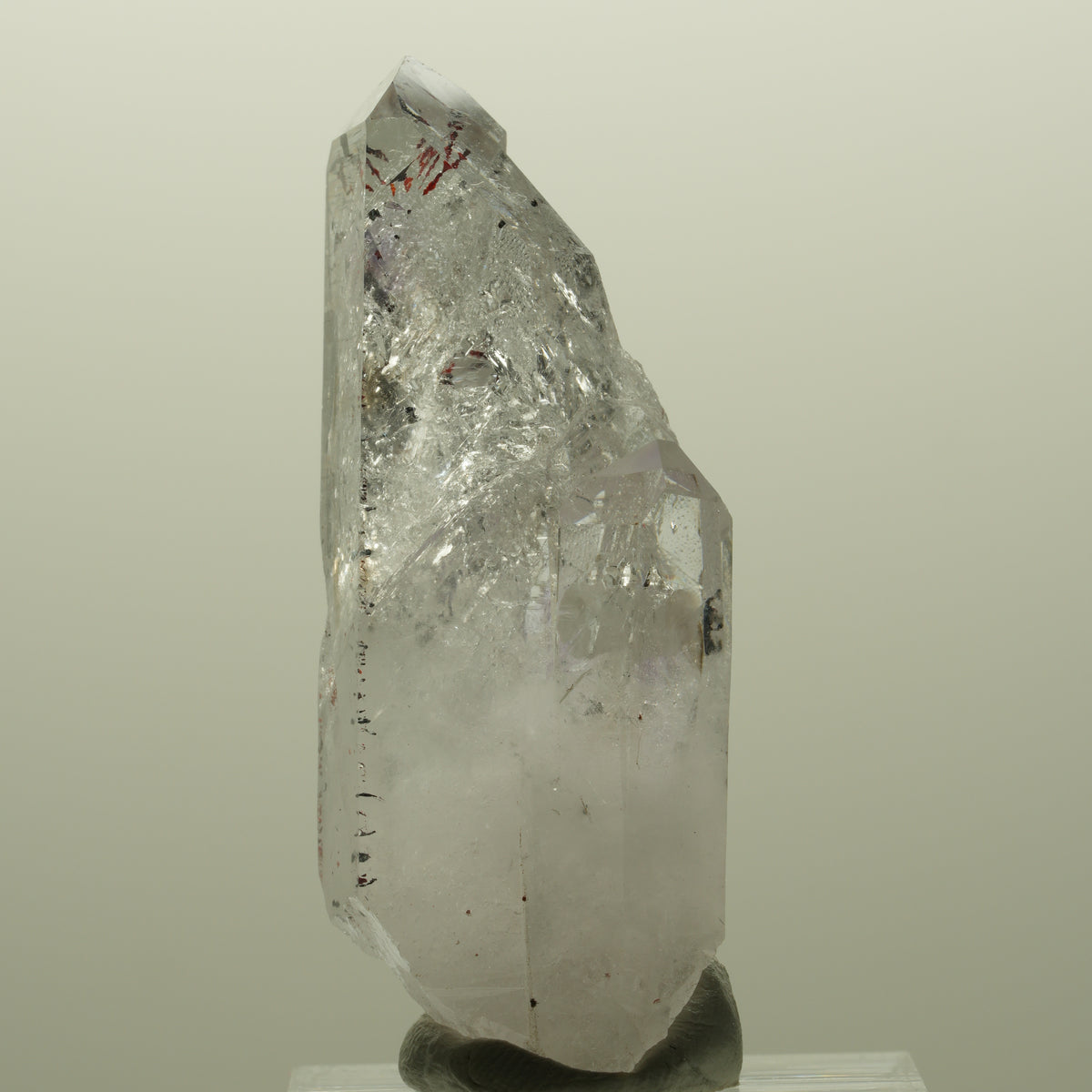 Harlekin Lemurian Skelett Phantom Amethyst Streep Mine, Goboboseb, Namibia 50*20*17mm #14814