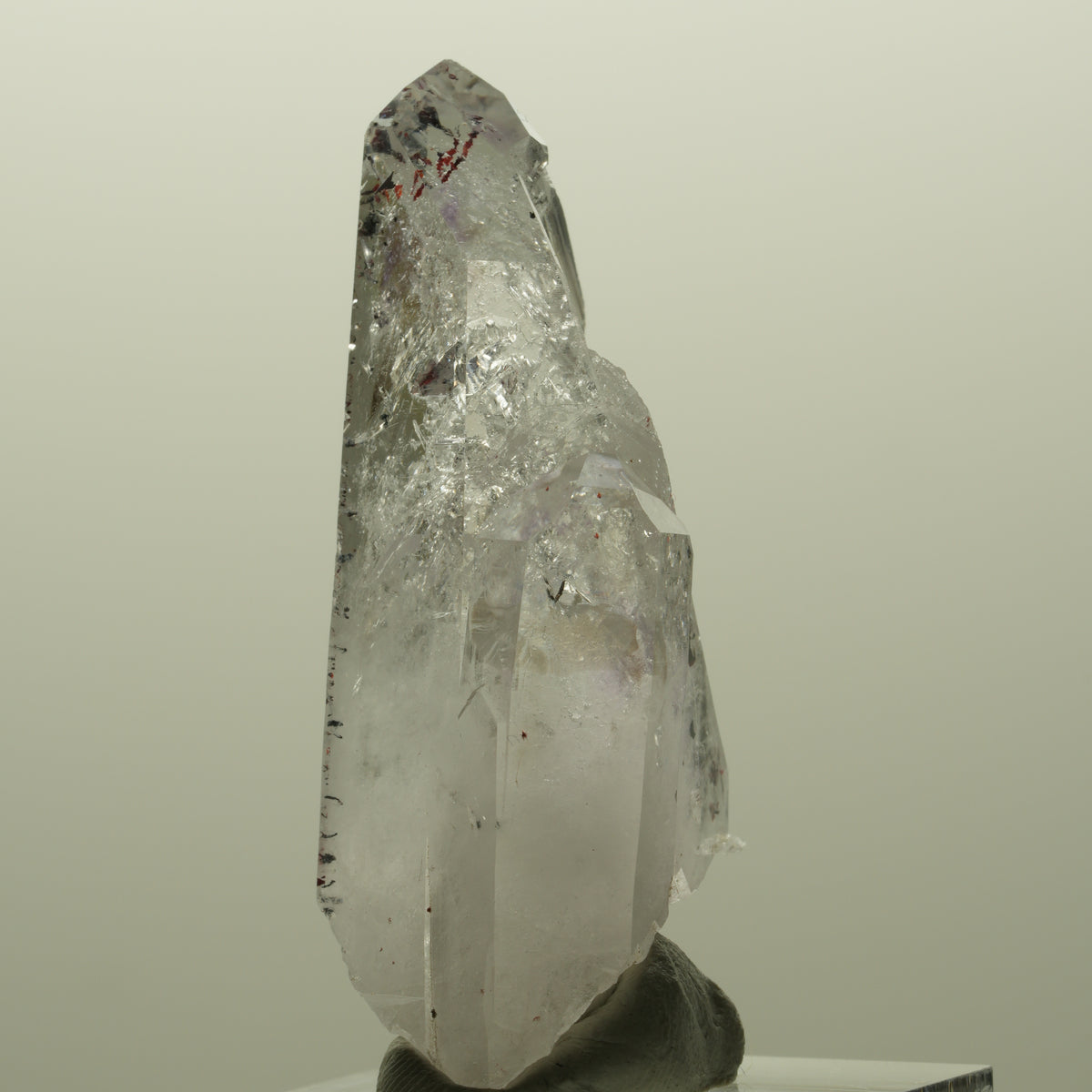 Harlekin Lemurian Skelett Phantom Amethyst Streep Mine, Goboboseb, Namibia 50*20*17mm #14814