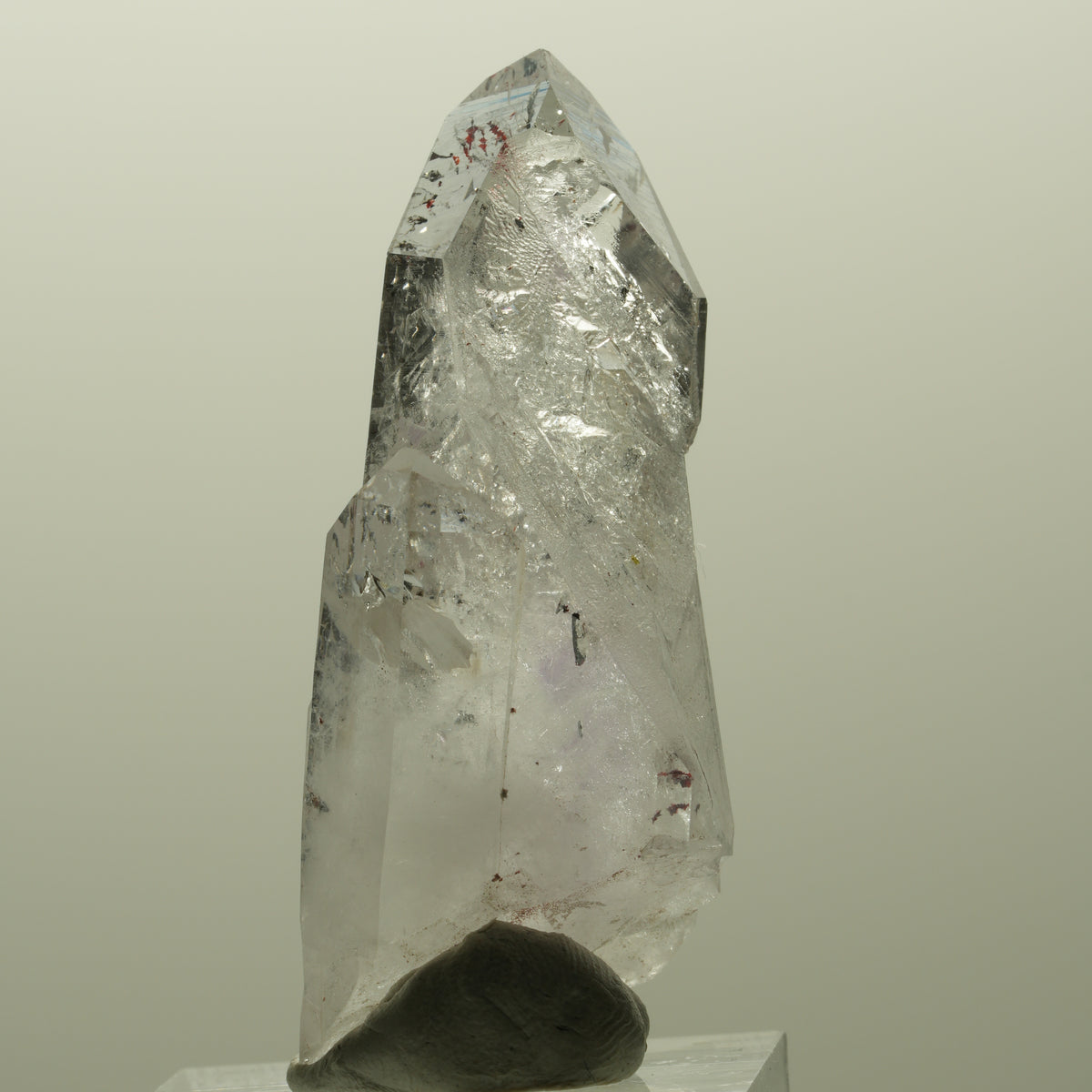 Harlekin Lemurian Skelett Phantom Amethyst Streep Mine, Goboboseb, Namibia 50*20*17mm #14814