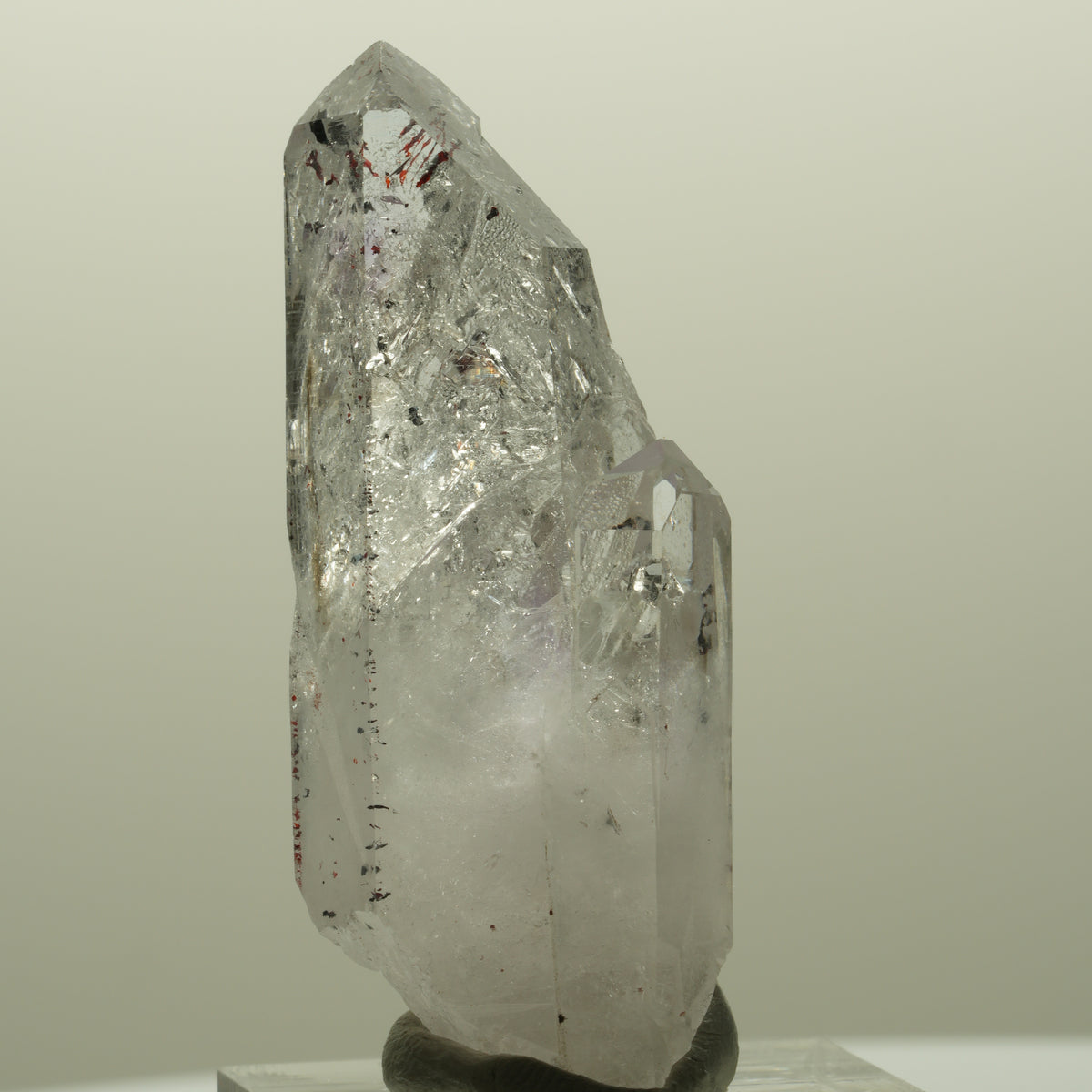 Harlekin Lemurian Skelett Phantom Amethyst Streep Mine, Goboboseb, Namibia 50*20*17mm #14814