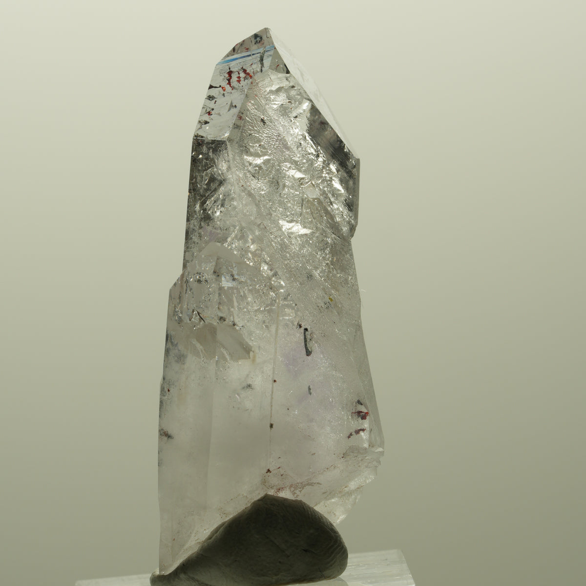 Harlekin Lemurian Skelett Phantom Amethyst Streep Mine, Goboboseb, Namibia 50*20*17mm #14814
