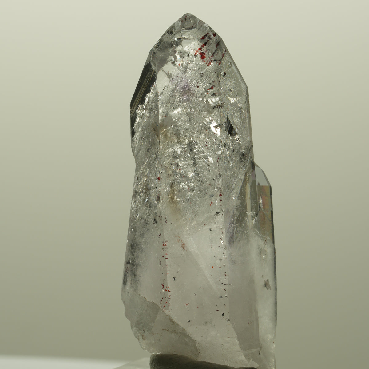 Harlekin Lemurian Skelett Phantom Amethyst Streep Mine, Goboboseb, Namibia 50*20*17mm #14814
