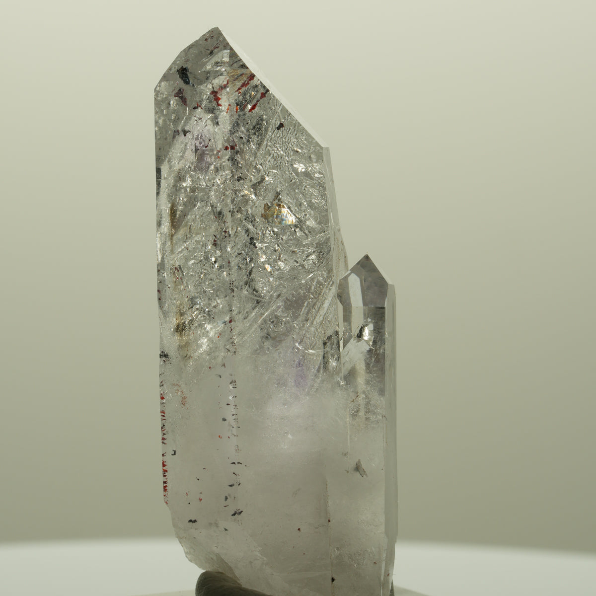 Harlekin Lemurian Skelett Phantom Amethyst Streep Mine, Goboboseb, Namibia 50*20*17mm #14814