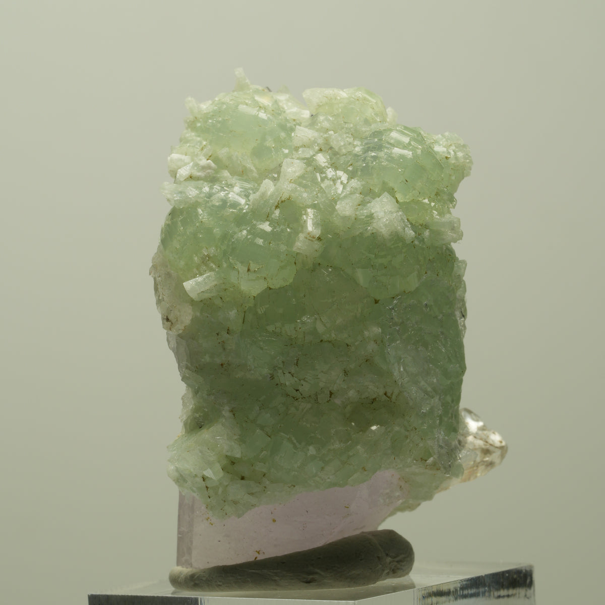 Lemurian Skelett Phantom Amethyst mit Prehnit Streep Mine, Goboboseb, Namibia 47*35*23mm #14816