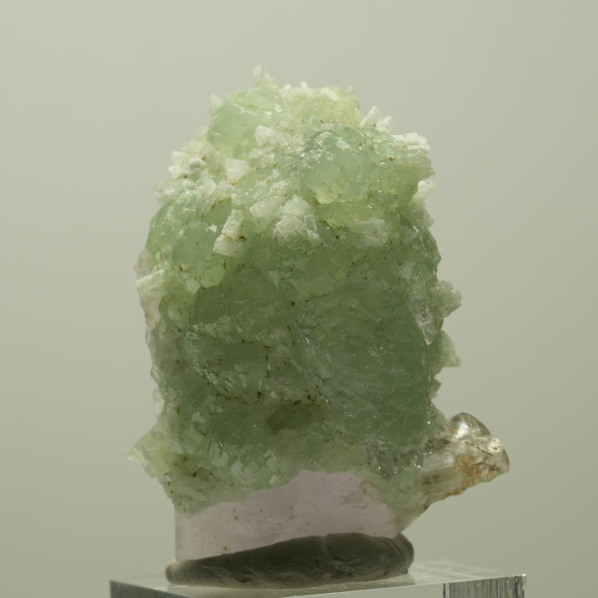 Lemurian Skelett Phantom Amethyst mit Prehnit Streep Mine, Goboboseb, Namibia 47*35*23mm #14816