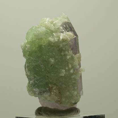 Lemurian Skelett Phantom Amethyst mit Prehnit Streep Mine, Goboboseb, Namibia 47*35*23mm #14816