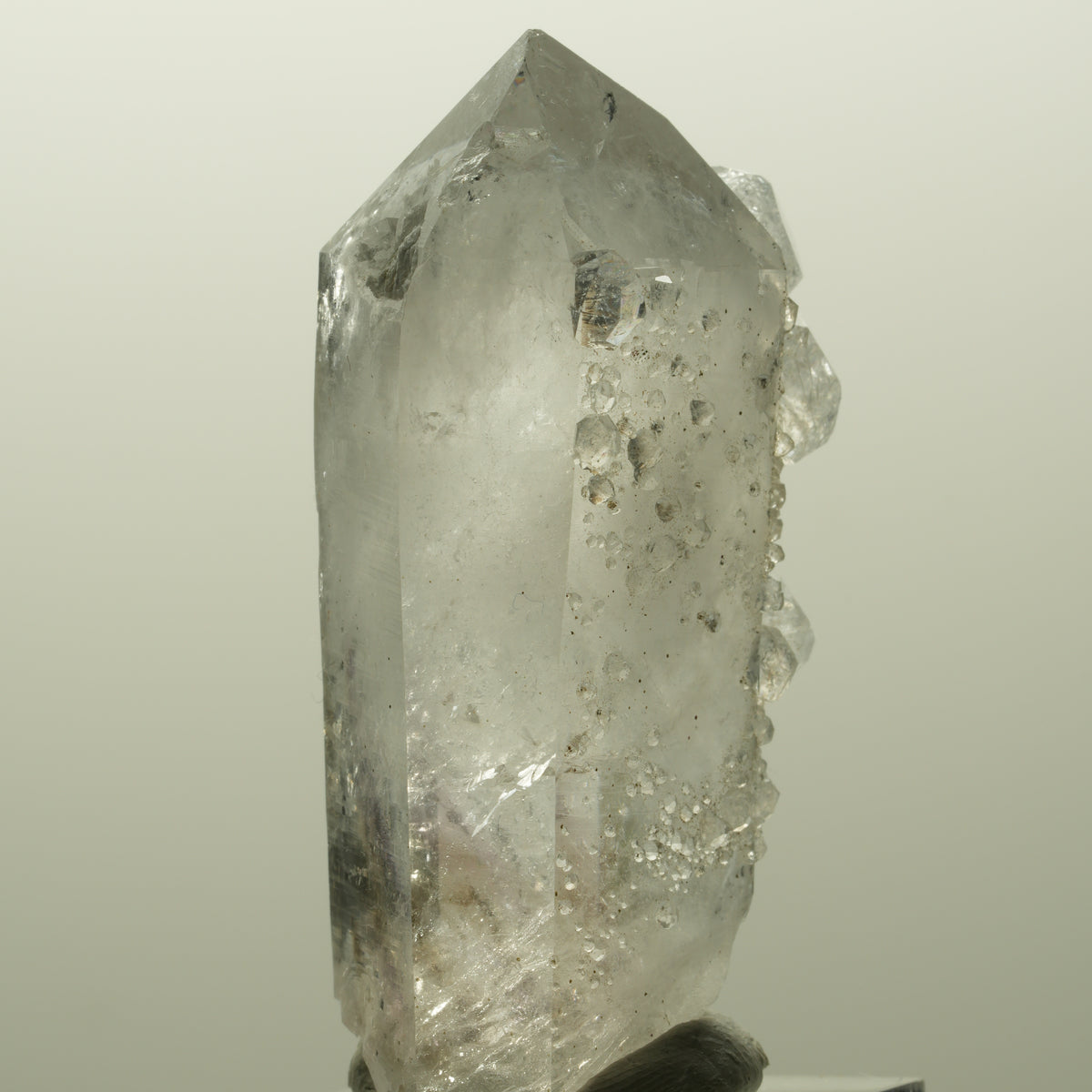 Lemurian Skelett Phantom Amethyst mit Analcim Streep Mine, Goboboseb, Namibia 56*29*21mm #14817