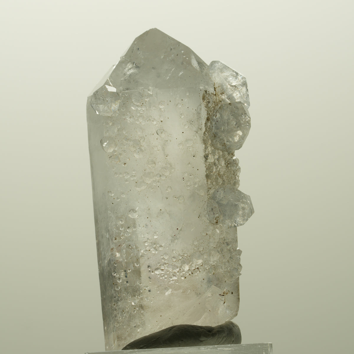 Lemurian Skelett Phantom Amethyst mit Analcim Streep Mine, Goboboseb, Namibia 56*29*21mm #14817