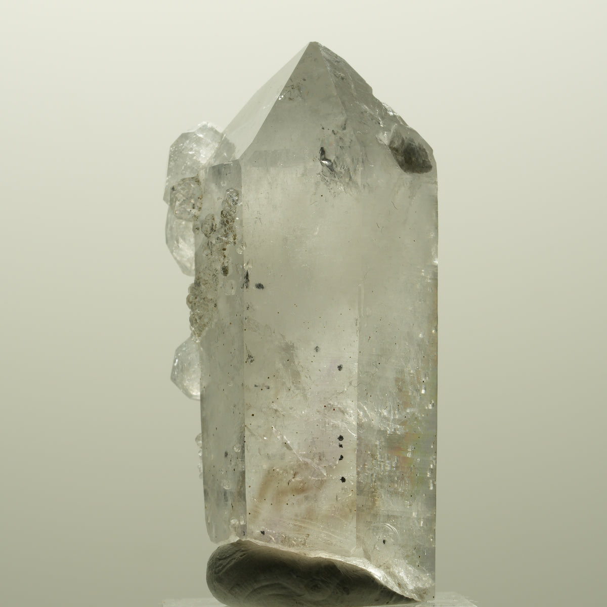 Lemurian Skelett Phantom Amethyst mit Analcim Streep Mine, Goboboseb, Namibia 56*29*21mm #14817