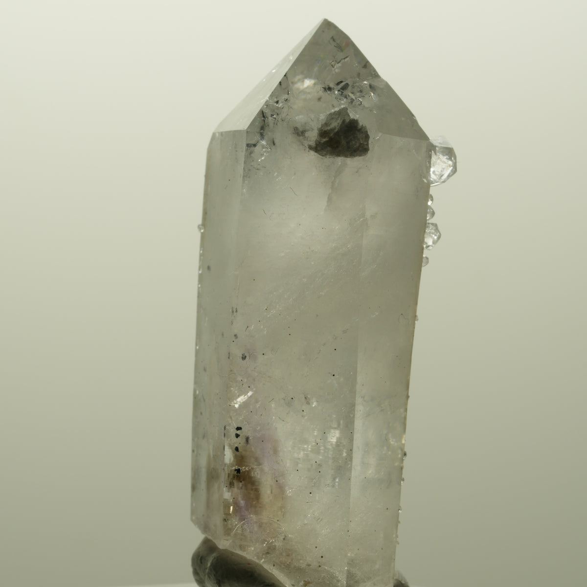 Lemurian Skelett Phantom Amethyst mit Analcim Streep Mine, Goboboseb, Namibia 56*29*21mm #14817