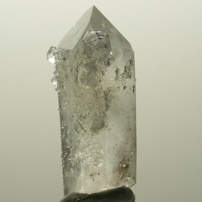 Lemurian Skelett Phantom Amethyst mit Analcim Streep Mine, Goboboseb, Namibia 56*29*21mm #14817