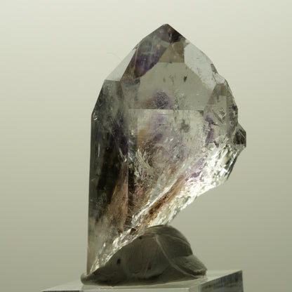 Lemurian Skelett Phantom Amethyst mit Hämatit Streep Mine, Goboboseb, Namibia 52*32*28mm #14818