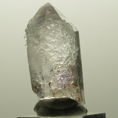 Lemurian Skelett Phantom Amethyst mit Analcim Streep Mine, Goboboseb, Namibia 54*26*20mm #14819