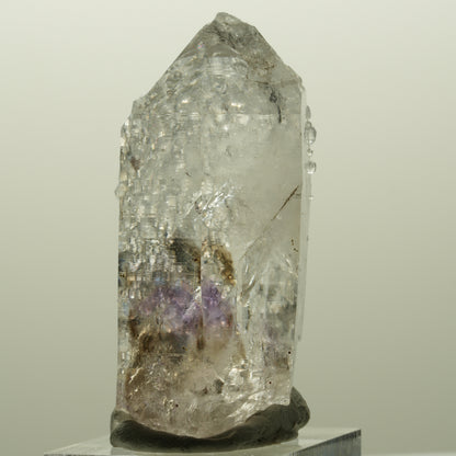 Lemurian Skelett Phantom Amethyst mit Analcim Streep Mine, Goboboseb, Namibia 54*26*20mm #14819