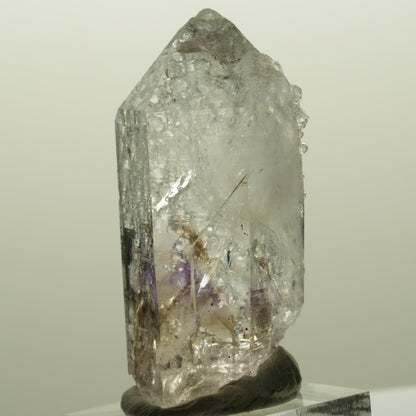 Lemurian Skelett Phantom Amethyst mit Analcim Streep Mine, Goboboseb, Namibia 54*26*20mm #14819
