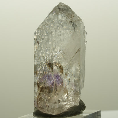 Lemurian Skelett Phantom Amethyst mit Analcim Streep Mine, Goboboseb, Namibia 54*26*20mm #14819