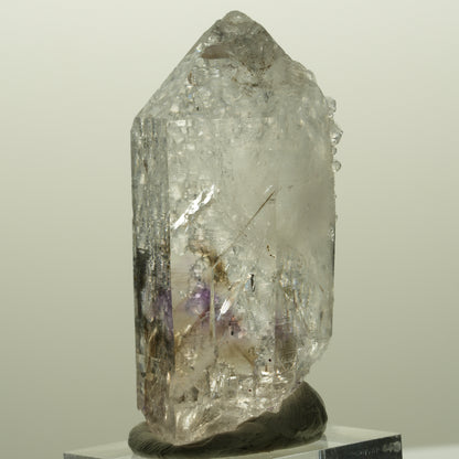 Lemurian Skelett Phantom Amethyst mit Analcim Streep Mine, Goboboseb, Namibia 54*26*20mm #14819