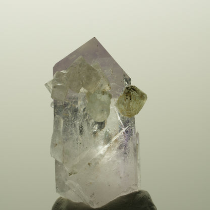 Lemurian Phantom Amethyst mit Analcim, Prehnit, Calcit Streep Mine, Namibia 47*28*24mm #14821