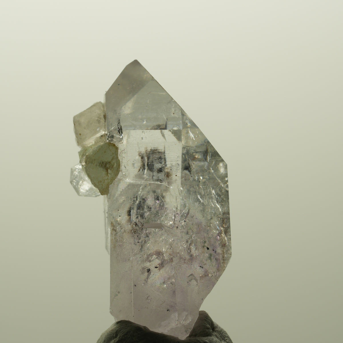 Lemurian Phantom Amethyst mit Analcim, Prehnit, Calcit Streep Mine, Namibia 47*28*24mm #14821