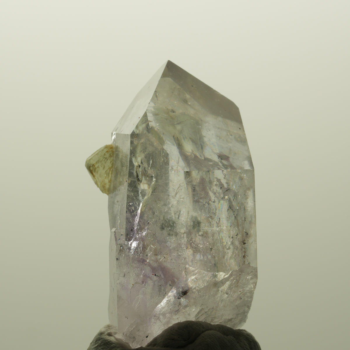 Lemurian Phantom Amethyst mit Analcim, Prehnit, Calcit Streep Mine, Namibia 47*28*24mm #14821
