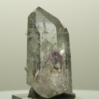Harlekin Lemurian Phantom Amethyst mit Analcim, Prehnit Streep Mine, Namibia 47*21*25mm #14822