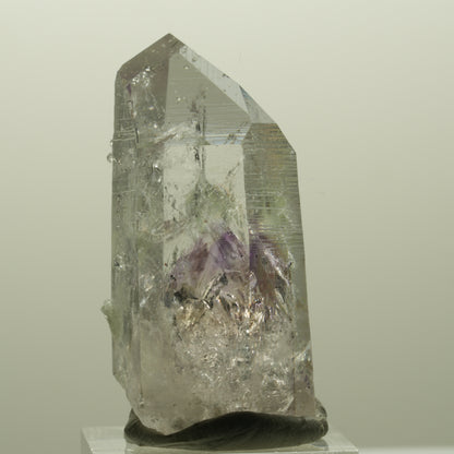 Harlekin Lemurian Phantom Amethyst mit Analcim, Prehnit Streep Mine, Namibia 47*21*25mm #14822