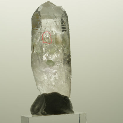 Enhydro Lemurian Phantom Amethyst, Analcim, Prehnit Streep Mine, Namibia 60*21*18mm #14823