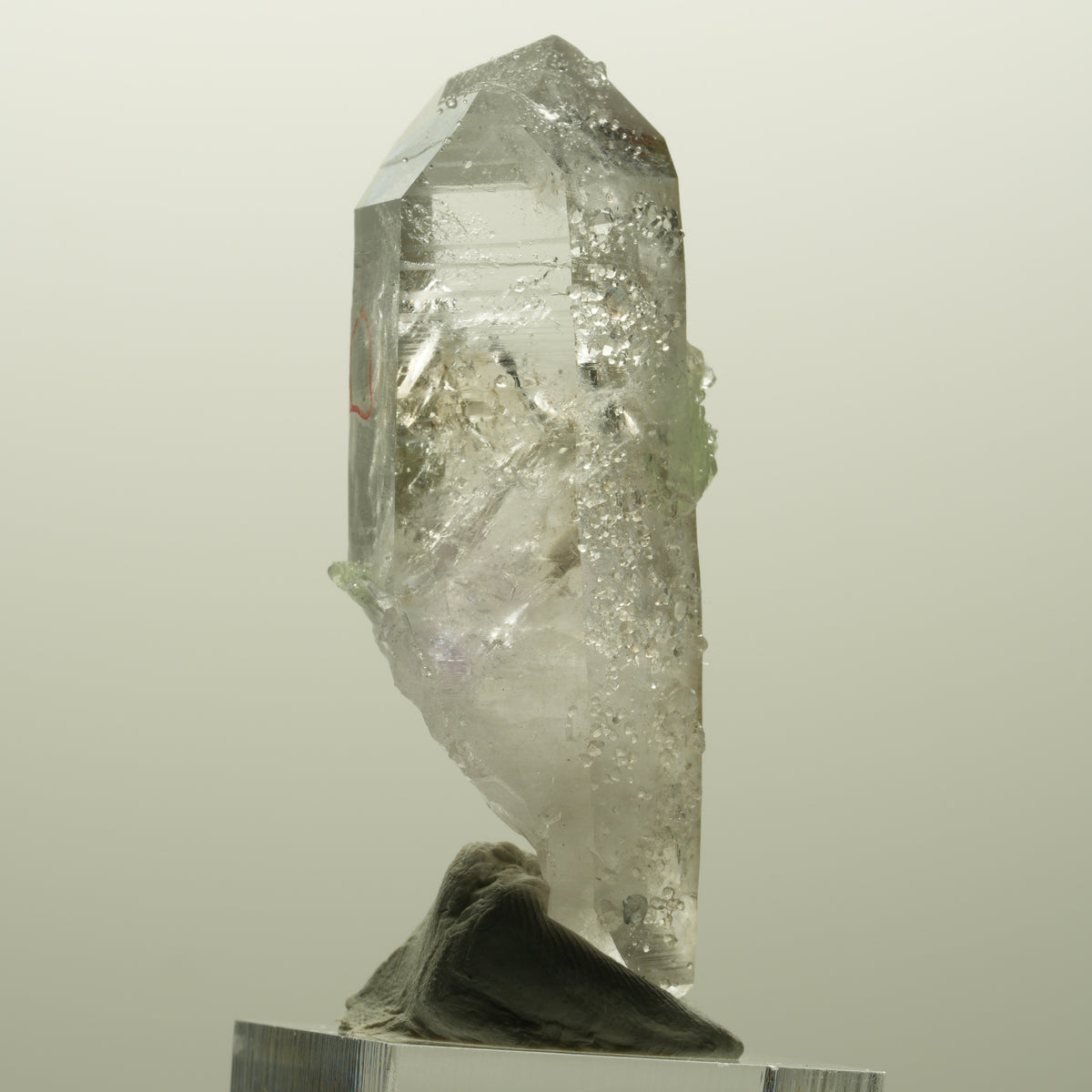 Enhydro Lemurian Phantom Amethyst, Analcim, Prehnit Streep Mine, Namibia 60*21*18mm #14823
