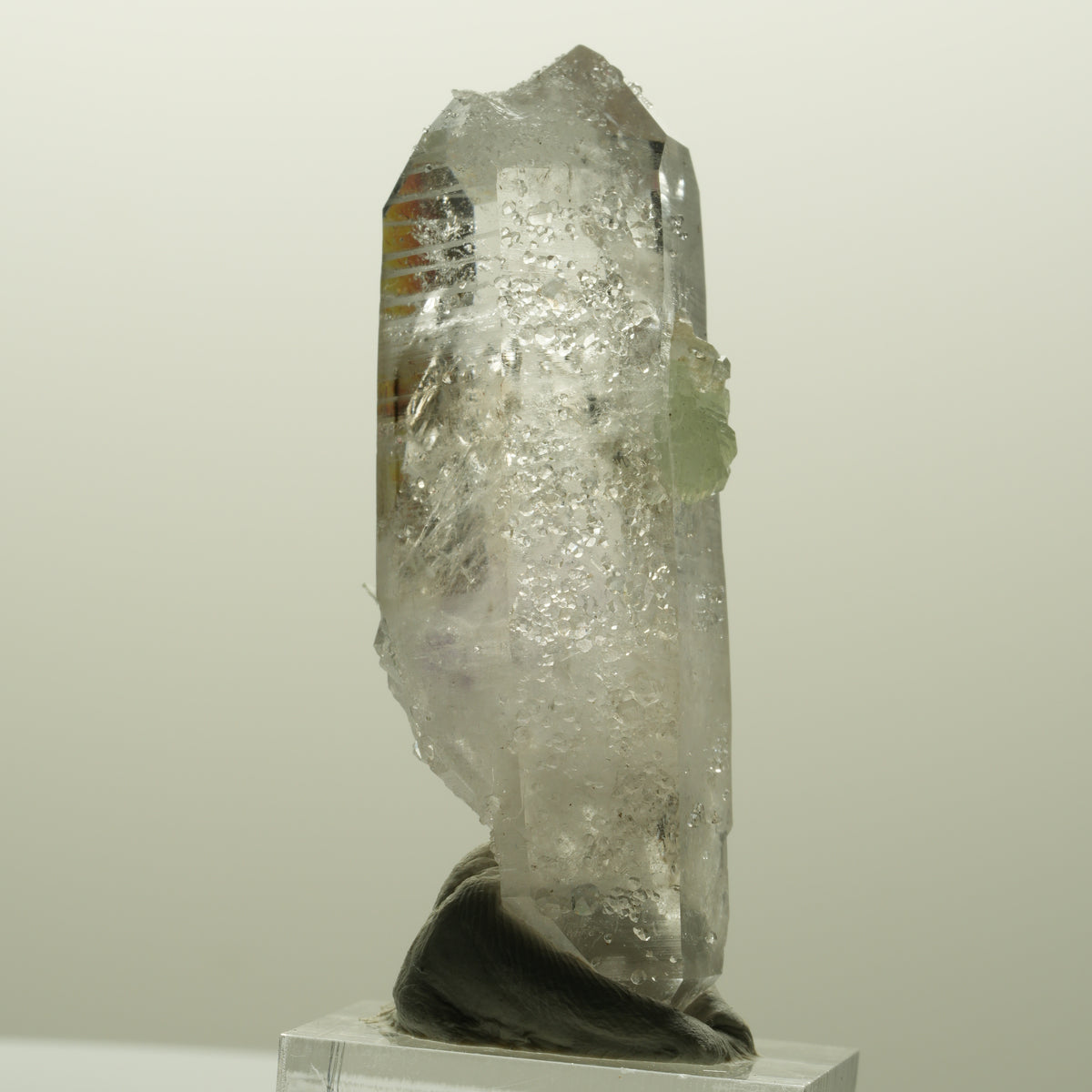 Enhydro Lemurian Phantom Amethyst, Analcim, Prehnit Streep Mine, Namibia 60*21*18mm #14823