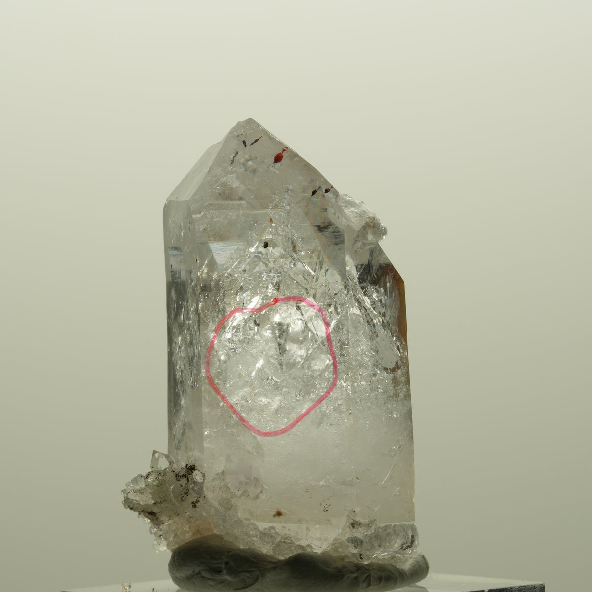 Enhydro Harlekin Phantom Amethyst mit Analcim, große Blase Streep Mine, Namibia 41*24*25mm #14824