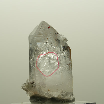 Enhydro Harlekin Phantom Amethyst mit Analcim, große Blase Streep Mine, Namibia 41*24*25mm #14824