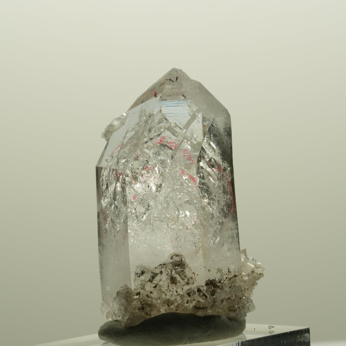 Enhydro Harlekin Phantom Amethyst mit Analcim, große Blase Streep Mine, Namibia 41*24*25mm #14824